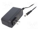 Power supply: switched-mode; mains,plug; 12VDC; 3A; 36W; 87% XP POWER