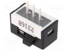 Switch: slide; Pos: 2; SPDT; 3A/120VAC; 3A/28VDC; ON-ON; PCB,THT KNITTER-SWITCH