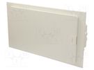 Enclosure: for modular components; IP40; plaster embedded HAGER