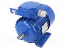 Motor: AC; 1-phase; 0.37kW; 230VAC; 1370rpm; 2.6Nm; IP54; 2.9A; arms BESEL