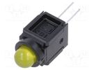 LED; in housing; yellow; 5mm; No.of diodes: 1; 30mA; Lens: yellow SCHURTER
