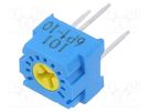Potentiometer: mounting; single turn; 100kΩ; 500mW; ±10%; linear TOCOS