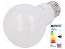 LED lamp; warm white; E27; 230VAC; 470lm; P: 5.5W; 200°; 2700K PHILIPS