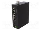 Switch Ethernet; unmanaged; Number of ports: 7; 24÷57VDC; 14W WAGO