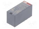 Relay: electromagnetic; DPDT; Ucoil: 24VDC; 8A; max.250VAC; PCB ABB