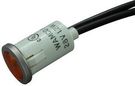LAMP, INCANDESCENT INDICATOR, 28V, 40mA, WIRE LEADED