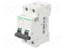 Circuit breaker; 500VDC; Inom: 32A; Poles: 2; Charact: C; 20kA; IP20 SCHNEIDER ELECTRIC