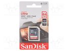 Memory card; Ultra; SDXC; R: 100MB/s; Class 10 UHS U1; 64GB SANDISK