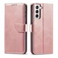 Magnet Case Elegant Case Cover Flip Cover Samsung Galaxy S22 + (S22 Plus) Pink, Hurtel