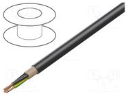 Wire; NYY; 3G25mm2; round; solid; Cu; PVC; black; 600V,1kV HELUKABEL
