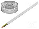 Wire: telecommunication cable; stranded; white; 100m; Core: CCS GEMBIRD