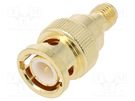 Adapter; BNC male,SMA female; Insulation: PTFE; 50Ω MUELLER ELECTRIC