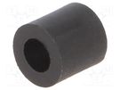 Spacer sleeve; cylindrical; polyamide; L: 5mm; Øout: 5mm; black DREMEC
