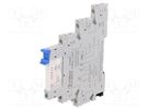 Relay: interface; SPDT; Ucoil: 230VAC; for DIN rail mounting CABUR