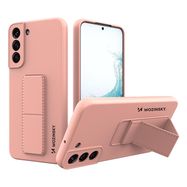 Wozinsky Kickstand Case Silicone Stand Cover for Samsung Galaxy S22 + Pink, Wozinsky