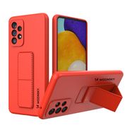 Wozinsky Kickstand Case silicone stand cover for Samsung Galaxy A73 red, Wozinsky