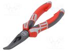 Pliers; curved,telephone; 170mm; Cut: with side face NWS