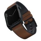 Uniq Strap Straden Apple Watch Series 1/2/3/4/5/6/7/8/SE/SE2/Ultra 42/44/45/49mm. Leather Hybrid Strap brown/brown, UNIQ
