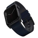 UNIQ pasek Straden Apple Watch Series 4/5/6/7/8/SE/SE2/Ultra 42/44/45mm. Leather Hybrid Strap niebieski/blue, UNIQ