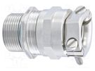Cable gland; M20; 1.5; IP68; brass; Body plating: nickel HUMMEL