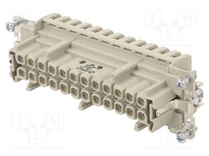 Connector: HDC; contact insert; female; EPIC H-BE; PIN: 24; 24+PE LAPP 10401300
