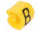Markers; Marking: B; 1.3÷3mm; PVC; yellow; -30÷80°C; leaded; CLI C WEIDMÜLLER