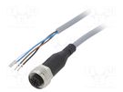Connection lead; M12; PIN: 4; straight; 5m; plug; 250VAC; 4A; 250VDC FESTO
