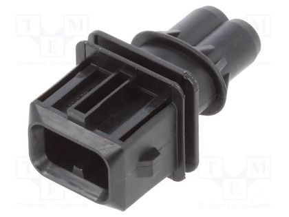 Connector: automotive; JPT; male; plug; for cable; PIN: 2; black TE Connectivity 106462-1