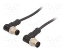 Cable: for sensors/automation; PIN: 8; M12-M12; 0.5m; plug; plug AMPHENOL LTW