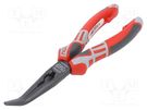 Pliers; curved,telephone; 205mm; Cut: with side face NWS