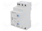 Module: voltage monitoring relay; for DIN rail mounting; DPDT FINDER