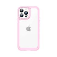 Outer Space Case Case for iPhone 12 Pro Max Hard Cover with Gel Frame Pink, Hurtel