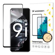 Wozinsky Tempered Glass Full Glue Super Tough Screen Protector Full Coveraged with Frame Case Friendly for Oppo A76 / Oppo A36 / Realme 9i black, Wozinsky