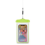 PVC waterproof phone case with lanyard - green, Hurtel