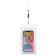 PVC waterproof phone case with lanyard - white, Hurtel