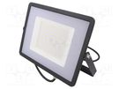 Lamp: LED flood light; 220/240VAC; 100W; neutral white; 100°; IP65 V-TAC