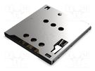 Connector: for cards; Micro SIM; push-pull; SMT; gold flash; PIN: 6 Global Connector Technology (GCT)