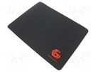 Mouse pad; black; 250x350x3mm GEMBIRD