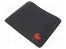 Mouse pad; black; 200x250x3mm GEMBIRD