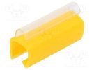 Markers; Marking: empty; 6÷7.2mm; PVC; yellow; -30÷60°C; push-in PARTEX