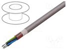 Wire; SiHF; 5G1mm2; Cu; stranded; silicone; brown-red; -60÷180°C HELUKABEL