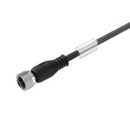 Соединительный кабель; M12; PIN: 4; sirge; 5 m; pistik; 250VAC; 4A; -25÷80°C