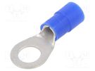 Tip: ring; M10; Ø: 11mm; 16mm2; crimped; for cable; insulated; tinned ERKO