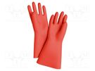 Electrically insulated gloves; Size: 9 KNIPEX