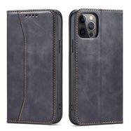 Magnet Fancy Case Case for iPhone 12 Pro Pouch Card Wallet Card Stand Black, Hurtel