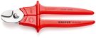 KNIPEX 95 06 230 Cable Shears handles extrusion plastic-coated plastic insulated, VDE-tested 230 mm