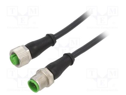 Connection lead; M12; PIN: 4; 5m; 4A; 7000; Colour: black MURR ELEKTRONIK 7000-40021-6140500