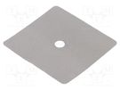 Heat transfer pad: graphite; L: 38mm; W: 36mm; Thk: 0.2mm; 20W/mK PANASONIC