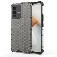 Honeycomb case armored cover with a gel frame Vivo V23 5G black, Hurtel