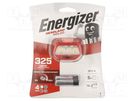 Torch: LED headtorch; 5h; 25lm,325lm; IPX4; 70m ENERGIZER